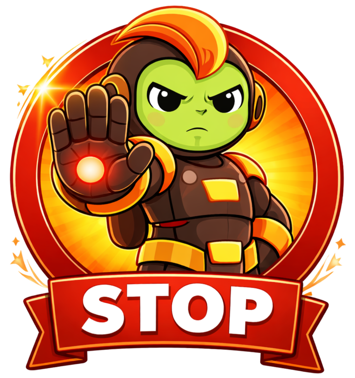 stop knop